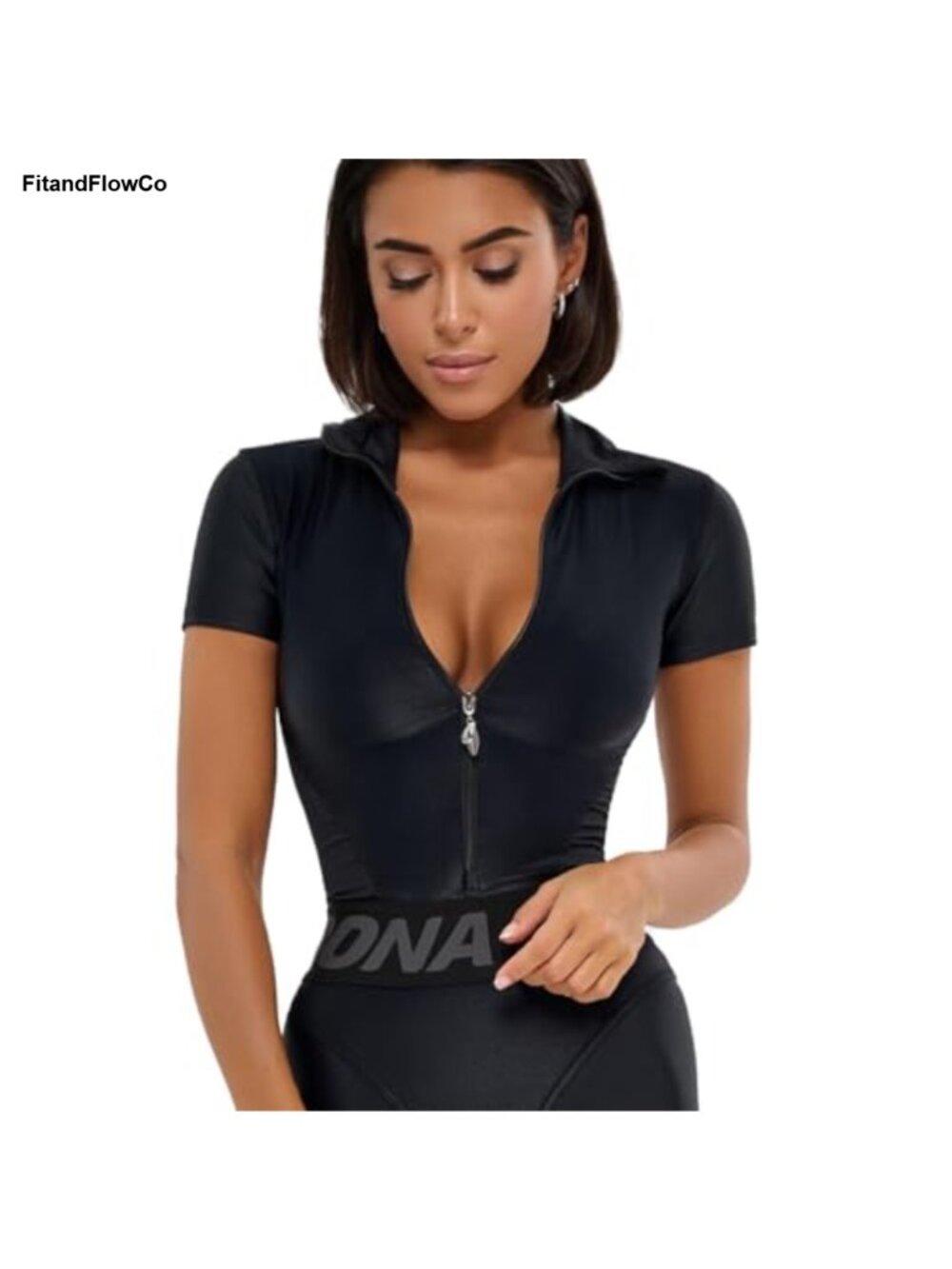 Women's Long Sleeve Workout Jumpsuit with Tummy Control & Butt Lifting